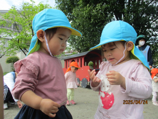 初めてのお外遊び☆