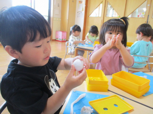 楽しい粘土遊び♪