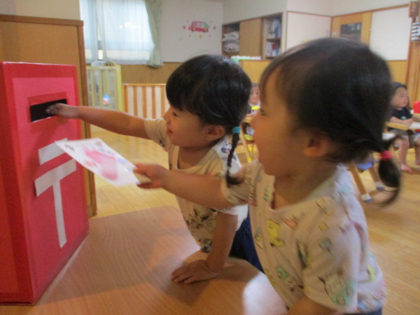 敬老の日のハガキを送ったよ！