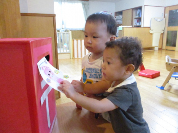 敬老の日のハガキを送ったよ！