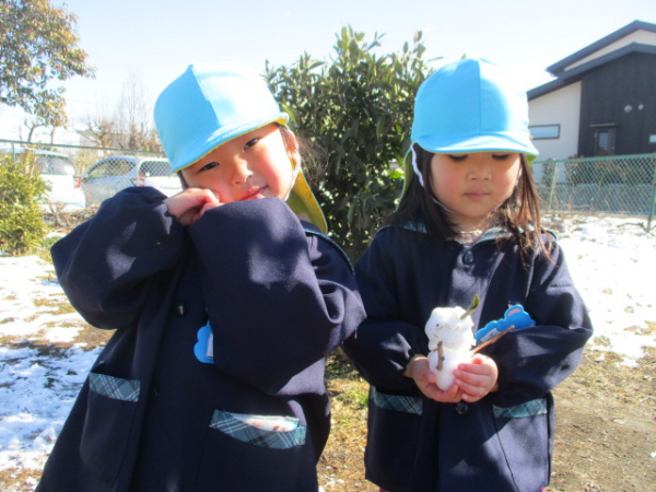 雪あそびをしました!